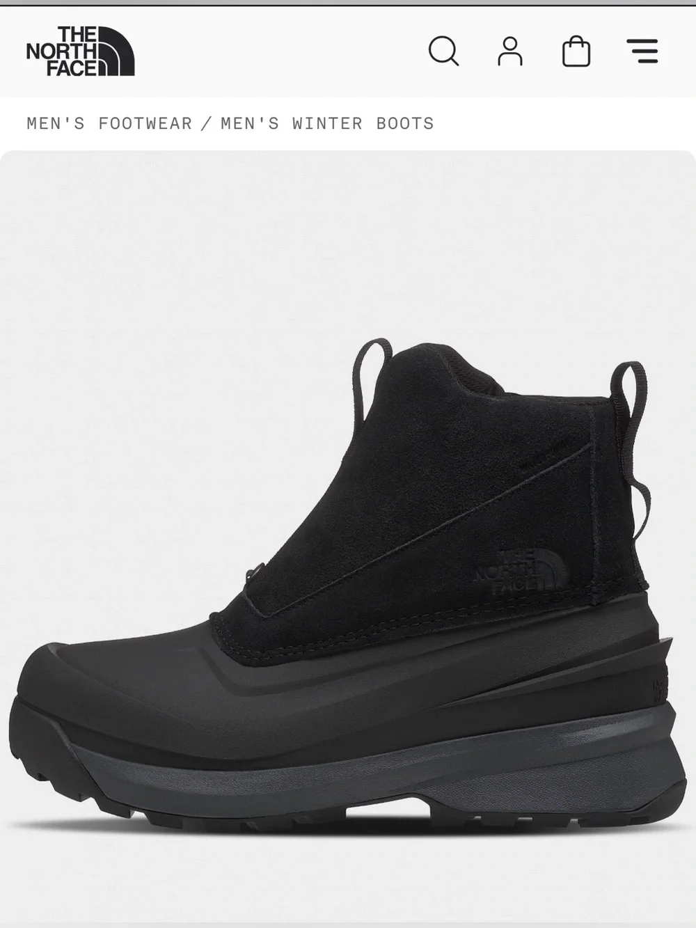North Face MENS Chilkat V Zip Waterproof boots